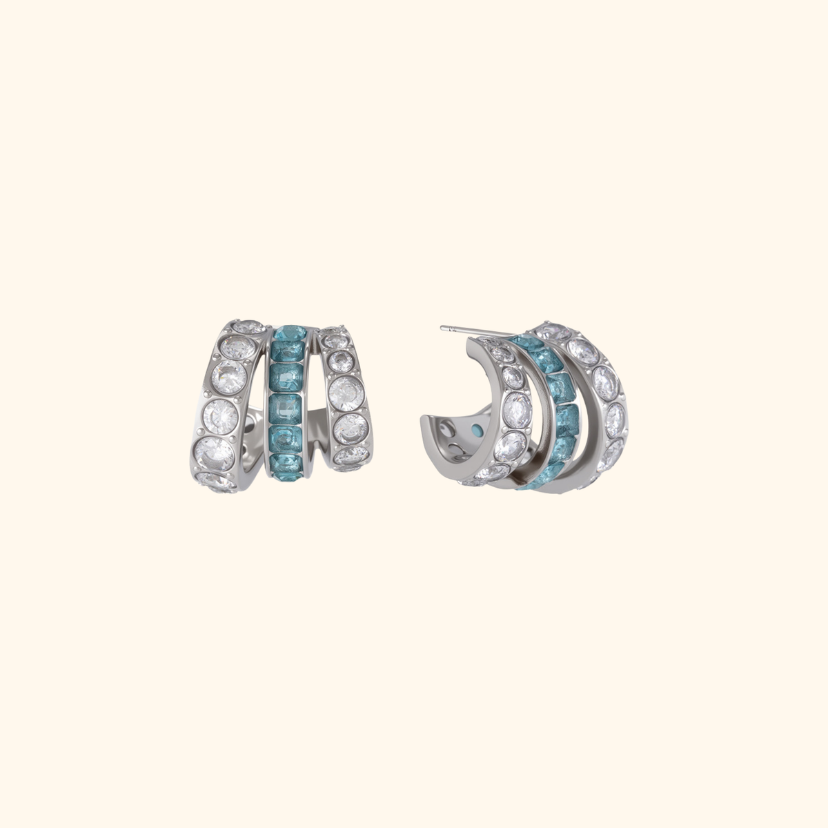 Aretes triple