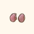 Aretes “bean” rosas