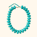 Collar “macadamia” turquesa