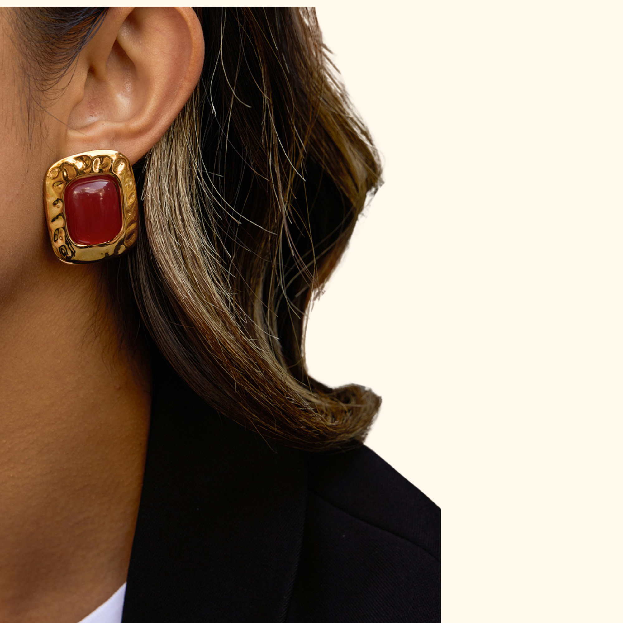 Aretes “Isabel” red