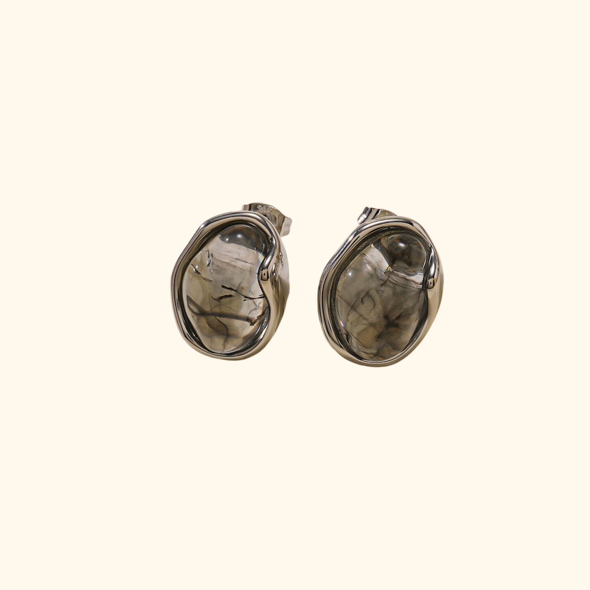 Aretes “bean” carey black