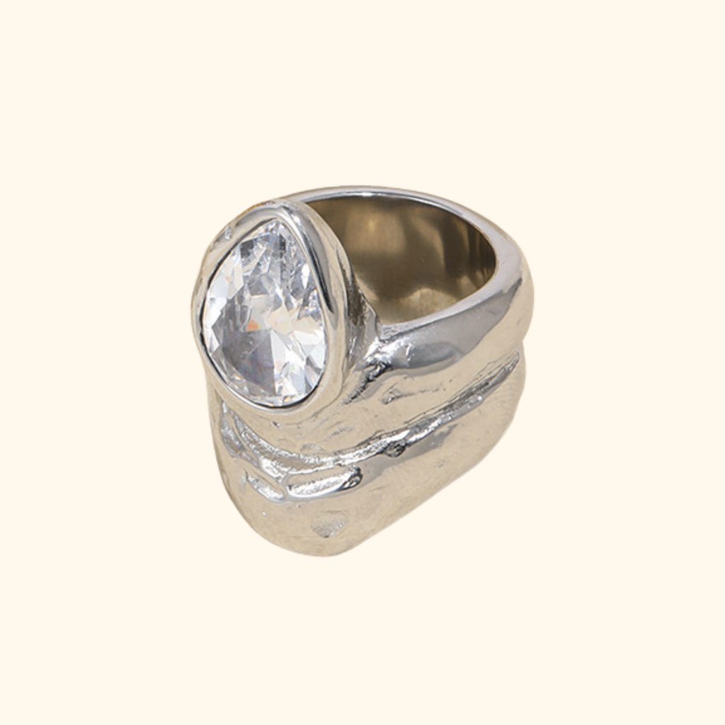 Anillo “chunky drop”
