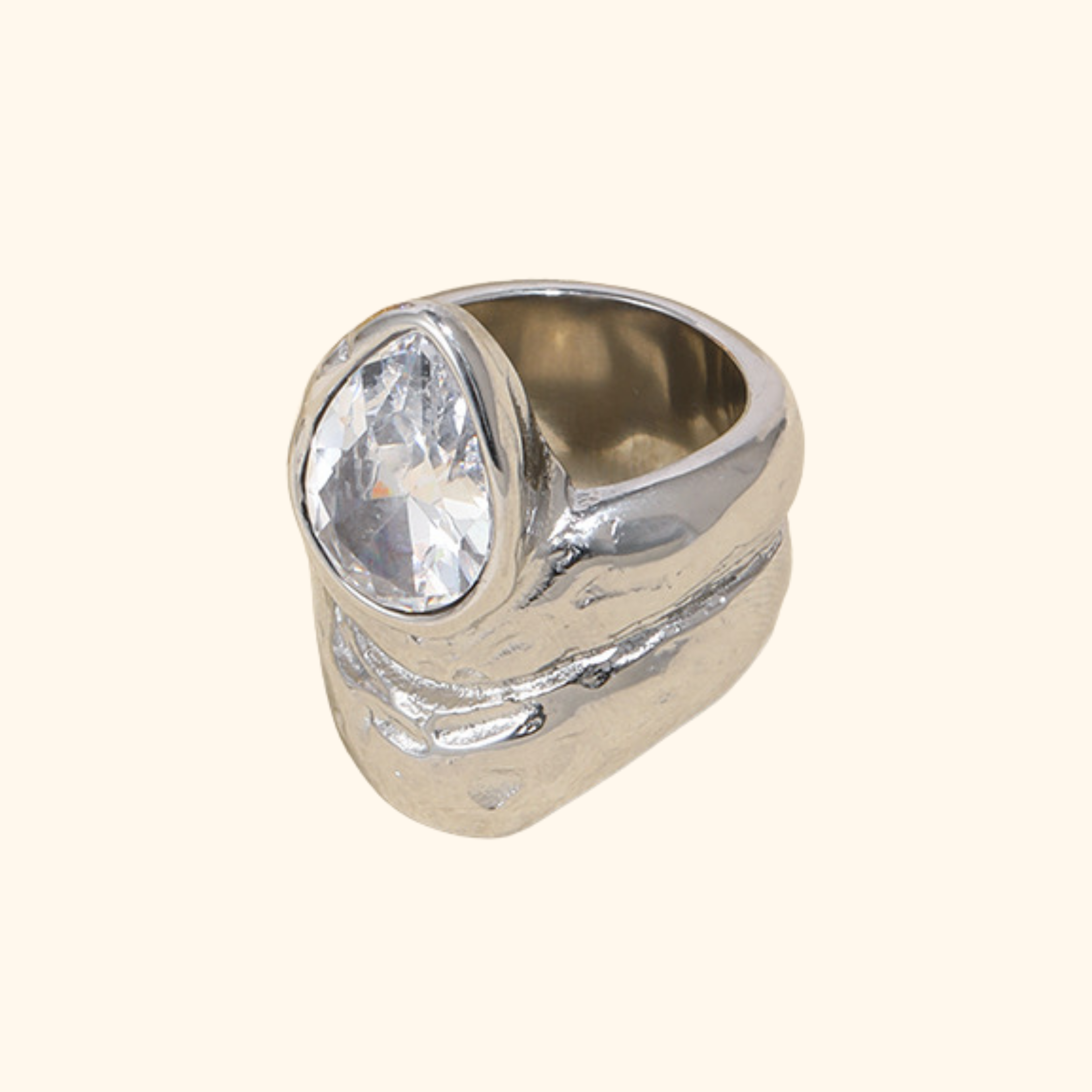Anillo “chunky drop”