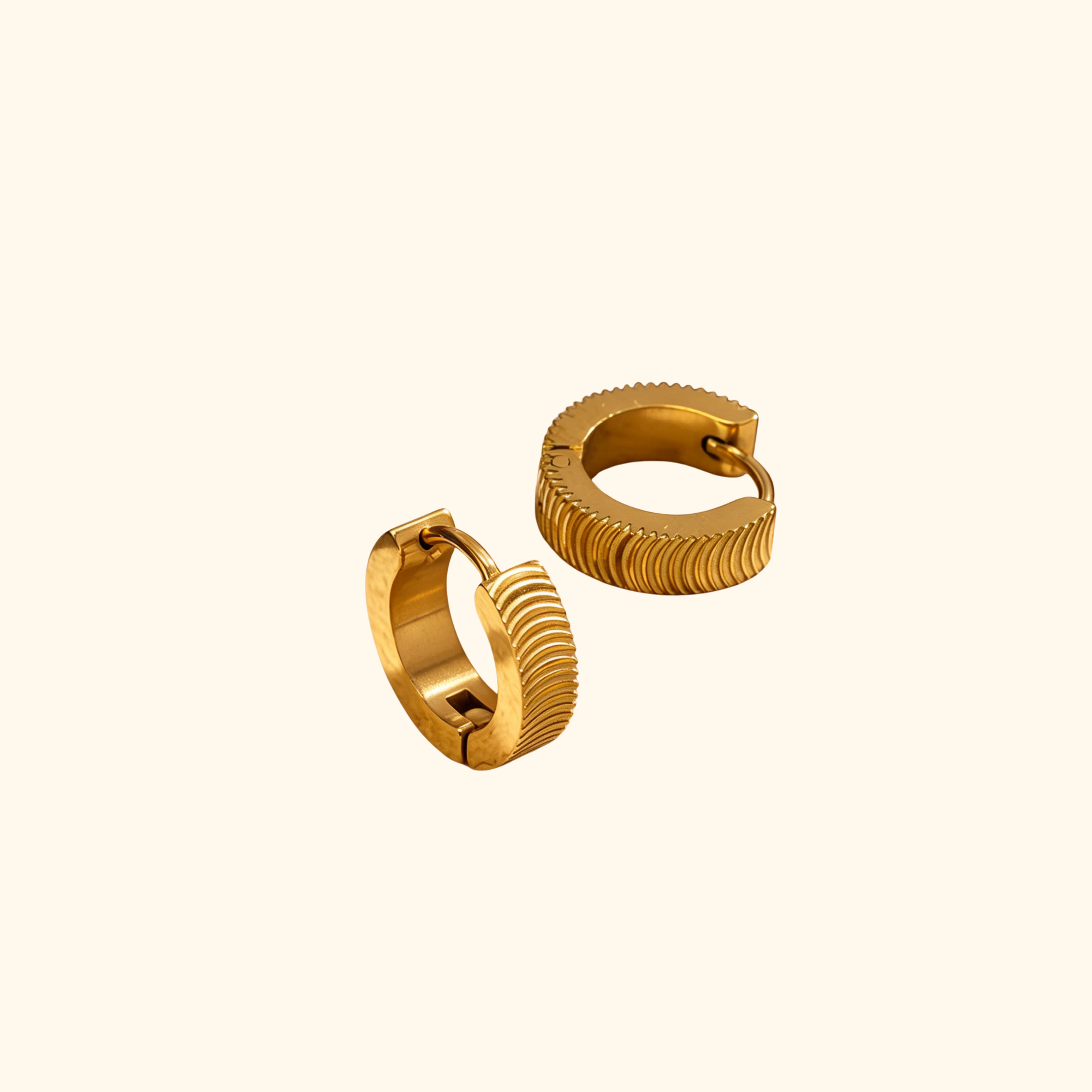 Aretes “aro” gold