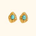 Aretes “nicol” turquesa