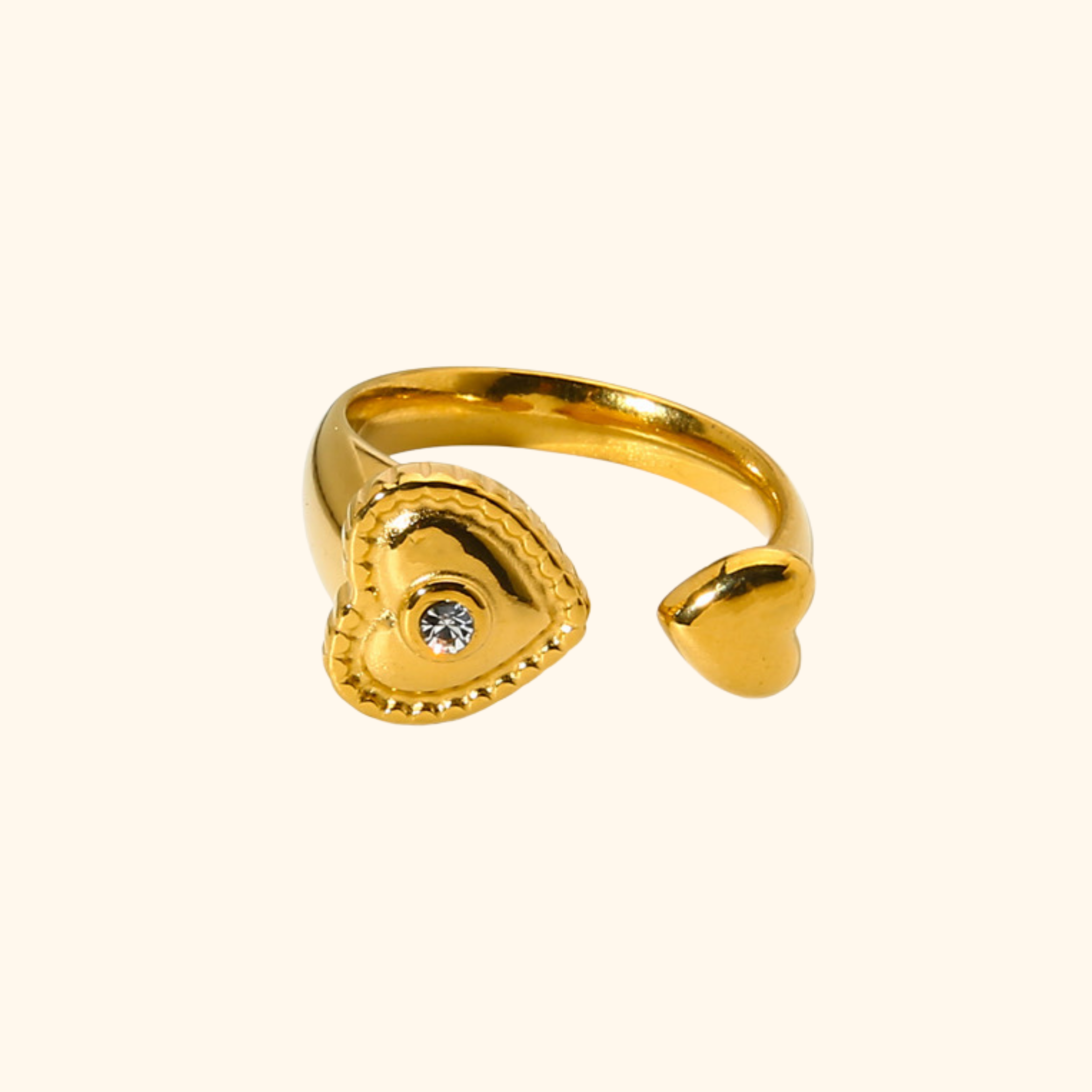 Anillo “duo corazón”