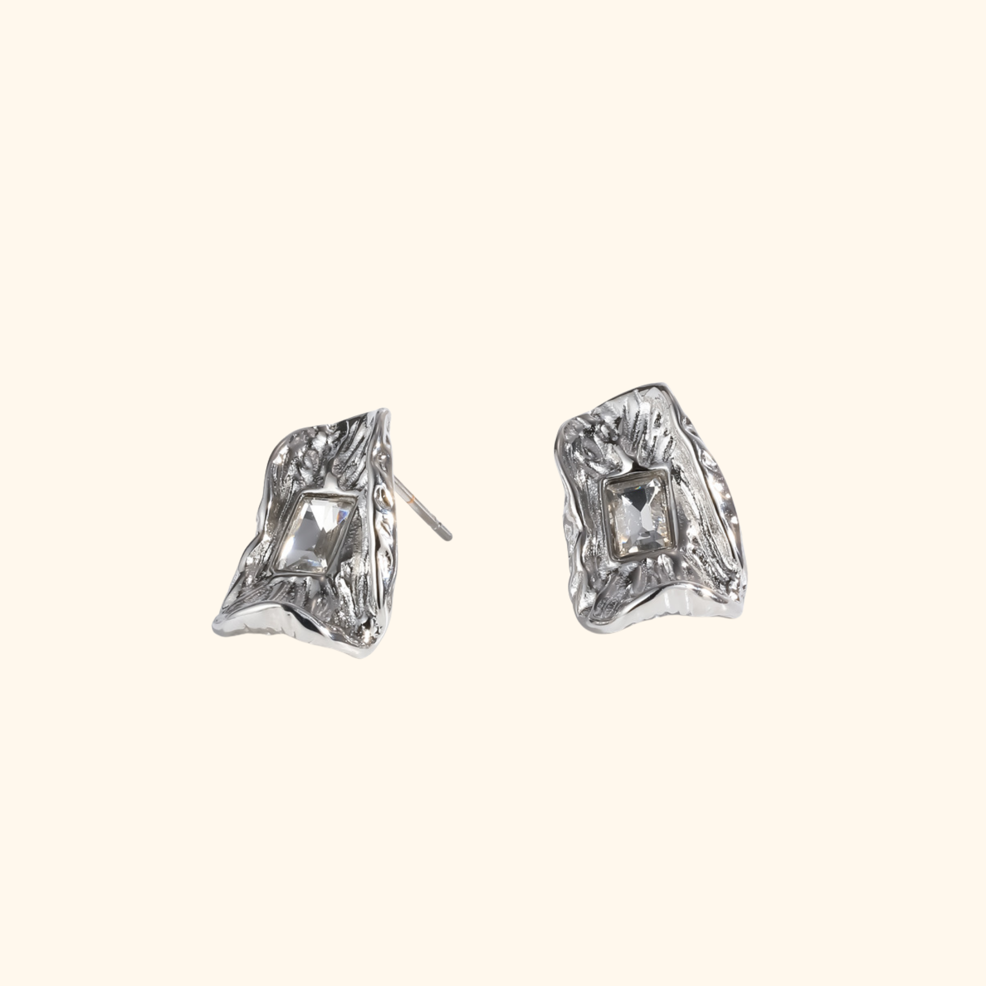 Aretes “New York” silver