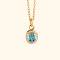 Collar piedra turquesa