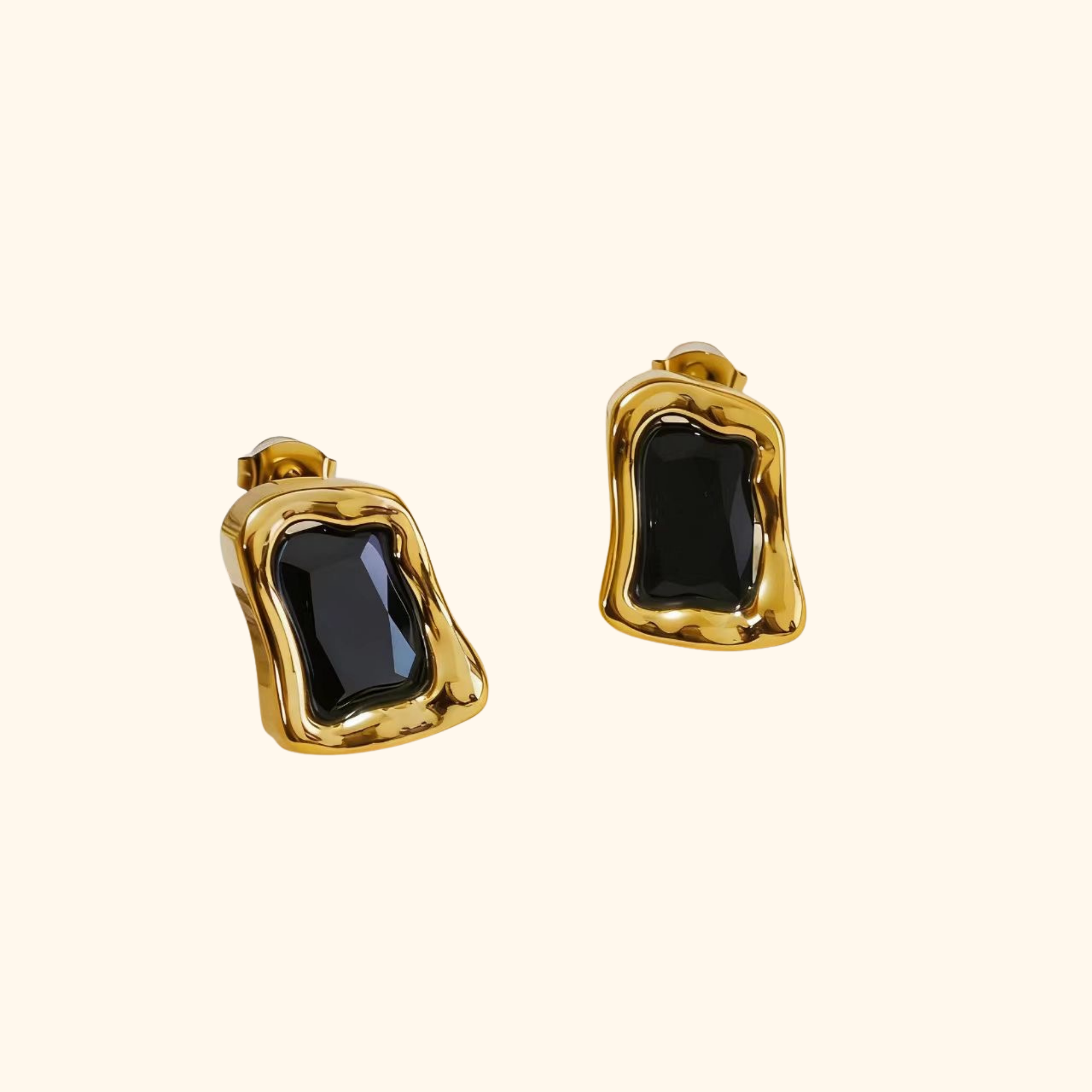 Aretes “Diamond” black