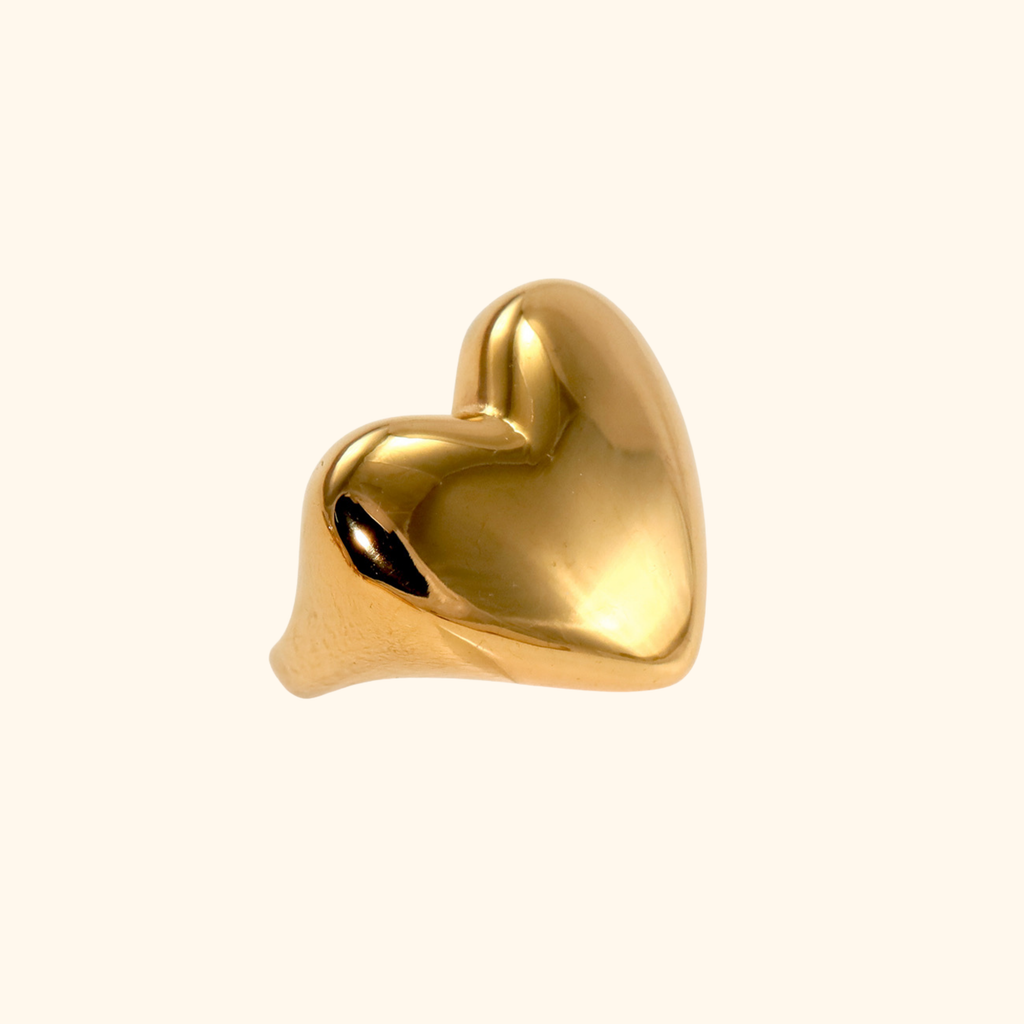 Anillo “corazón chunky”