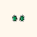 Aretes “perla” verdes