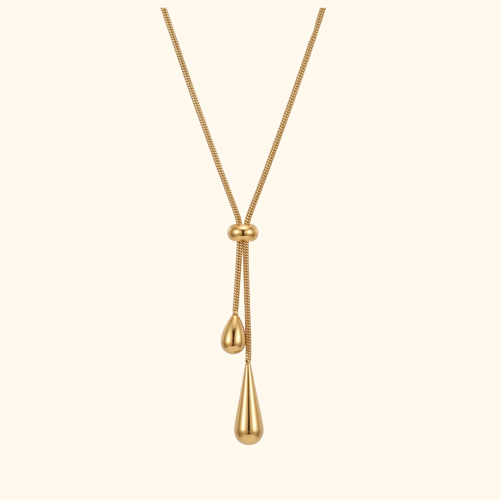 Corbatín “doble gota” gold