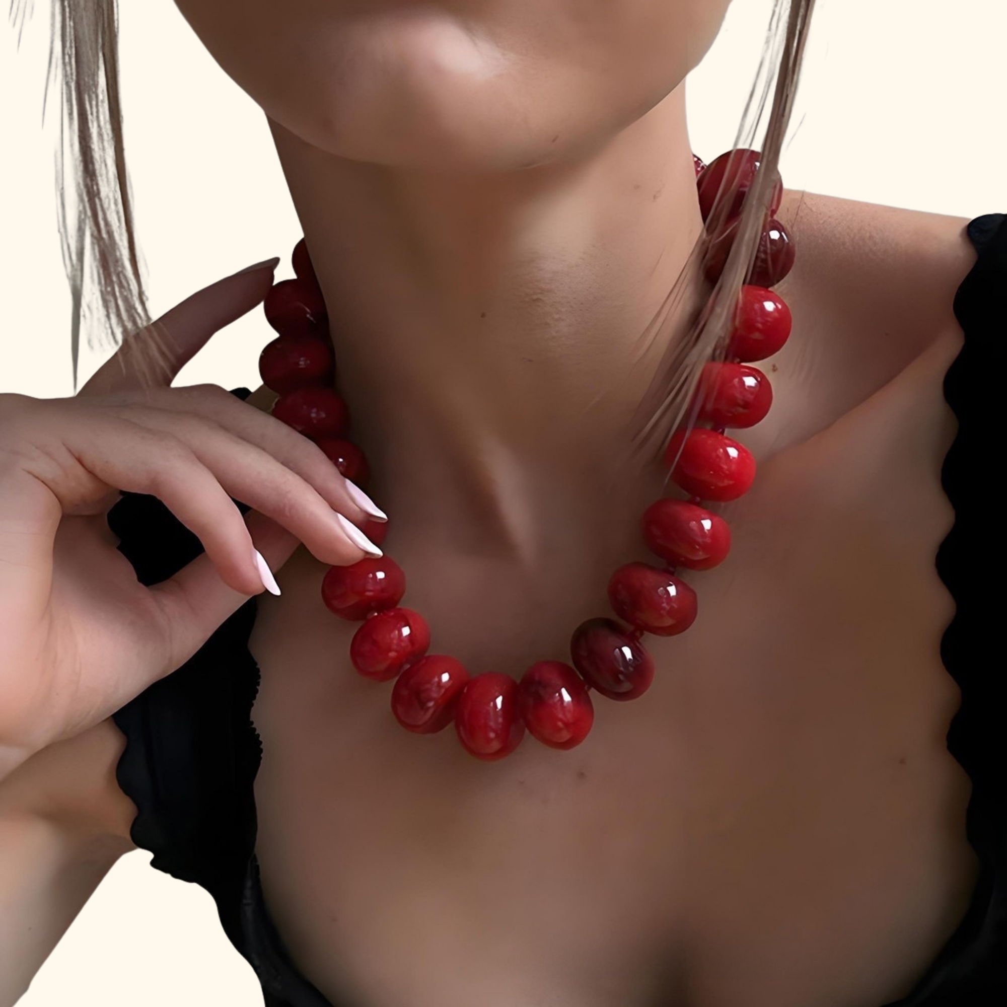 Collar “macadamia”