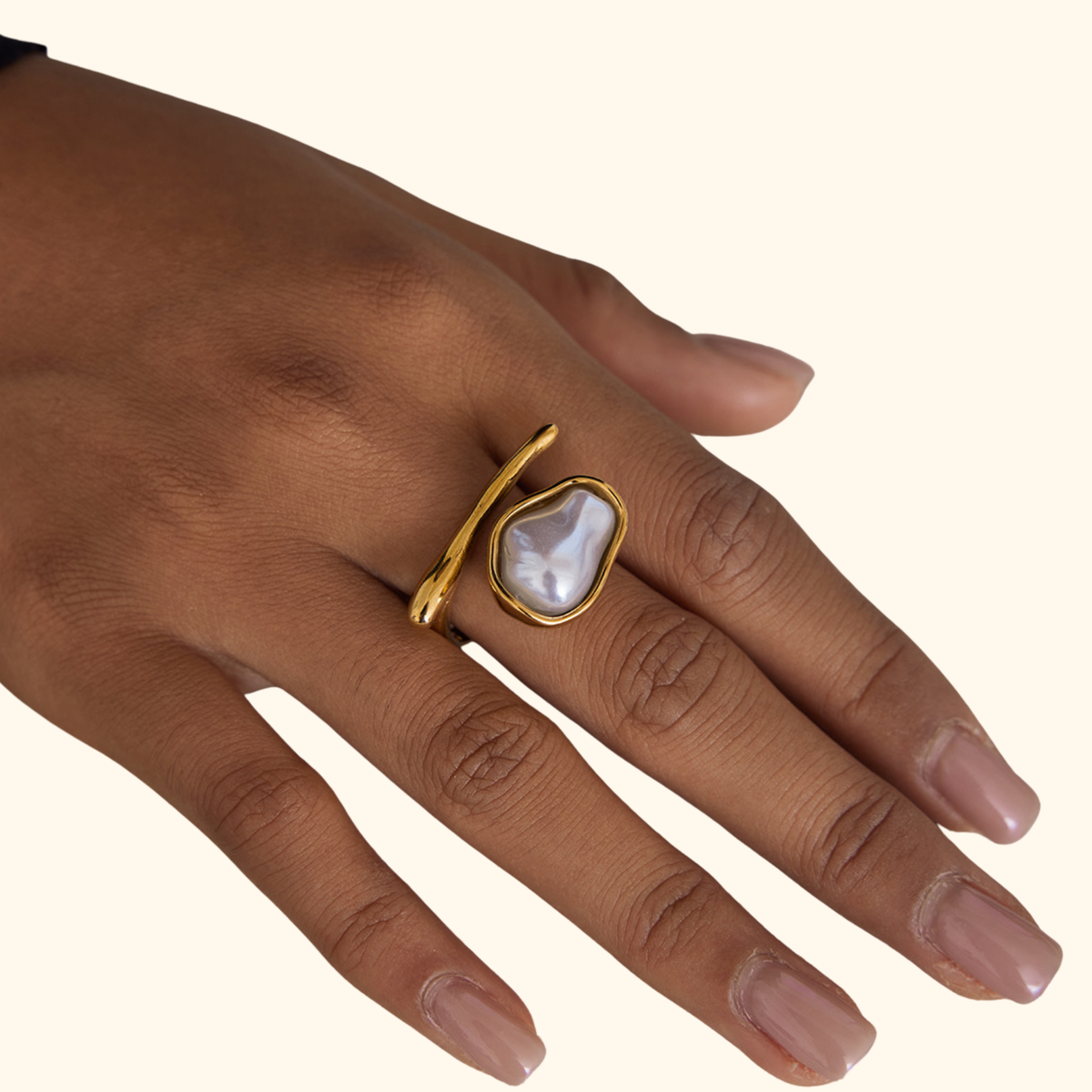 Anillo perla