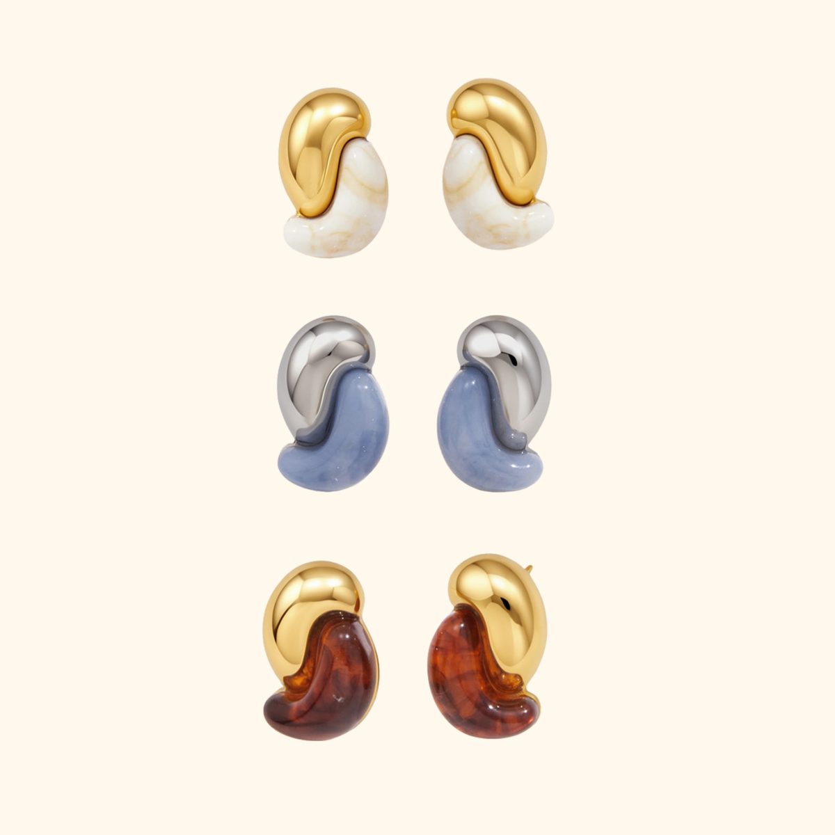 Aretes “Marbella” Carey