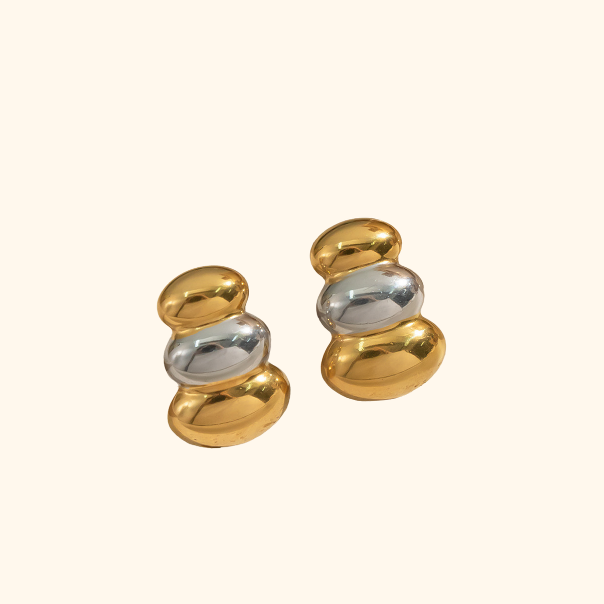 Aretes triple bean