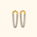 Aretes “Renata” combinado