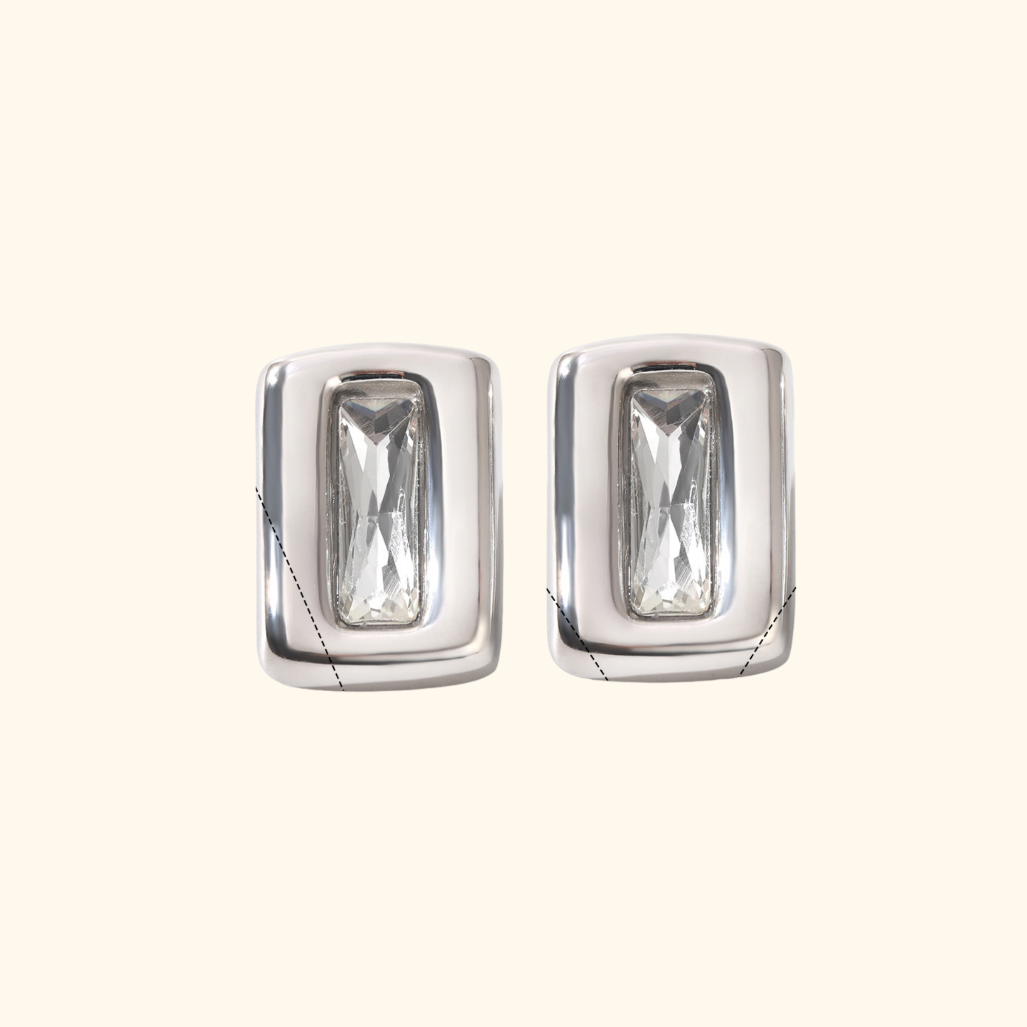 Aretes “Kendall” silver