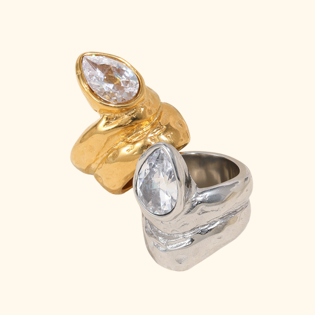 Anillo “chunky drop”