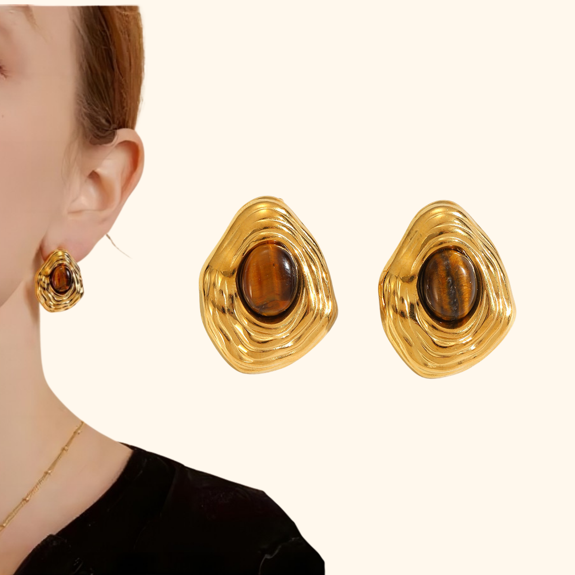Aretes “Nicol” carey