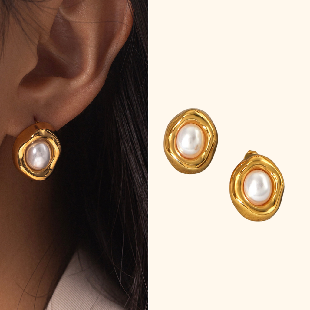 Aretes “perla”
