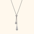 Corbatín “doble gota” silver