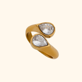 Anillo doble gota