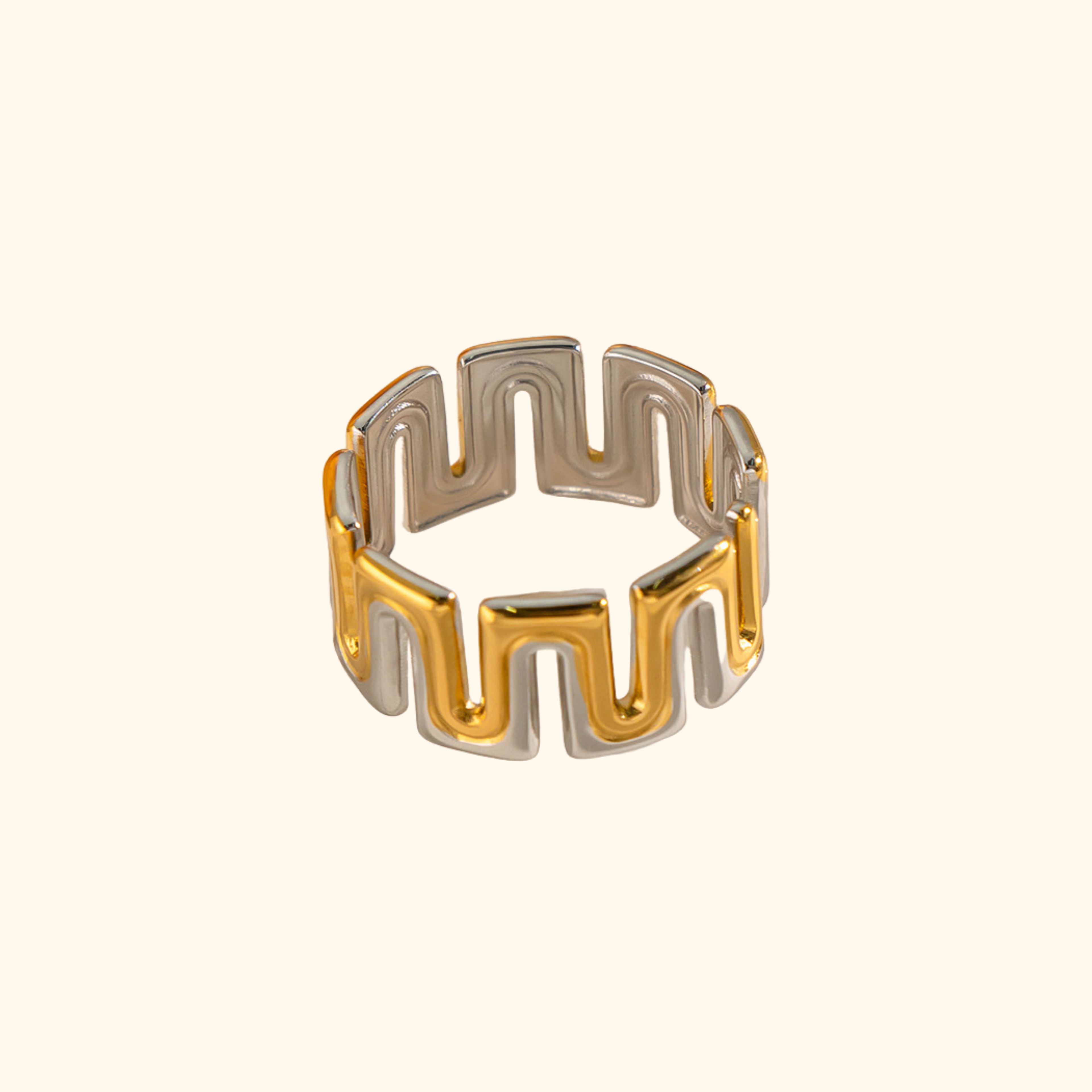 Anillo “square dúo”