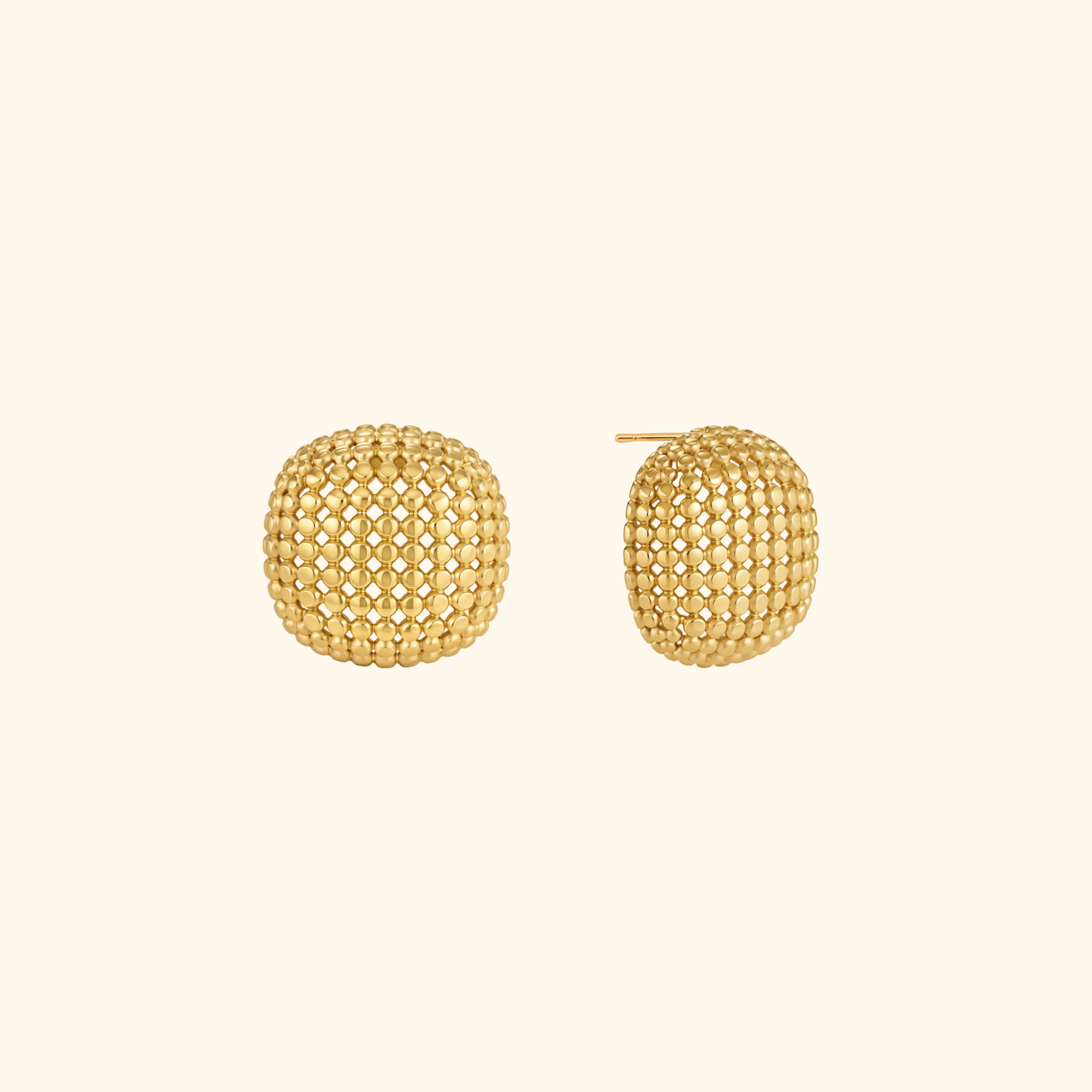 Aretes “malla” gold