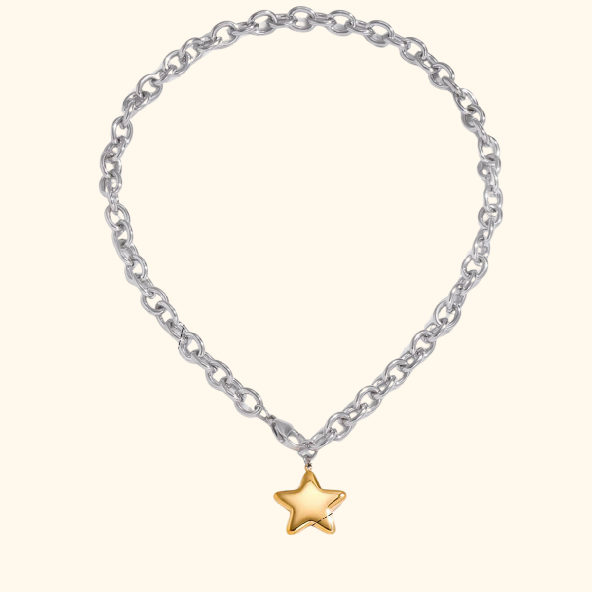 Anillo estrella doble color