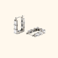 Aretes “cuadra” silver