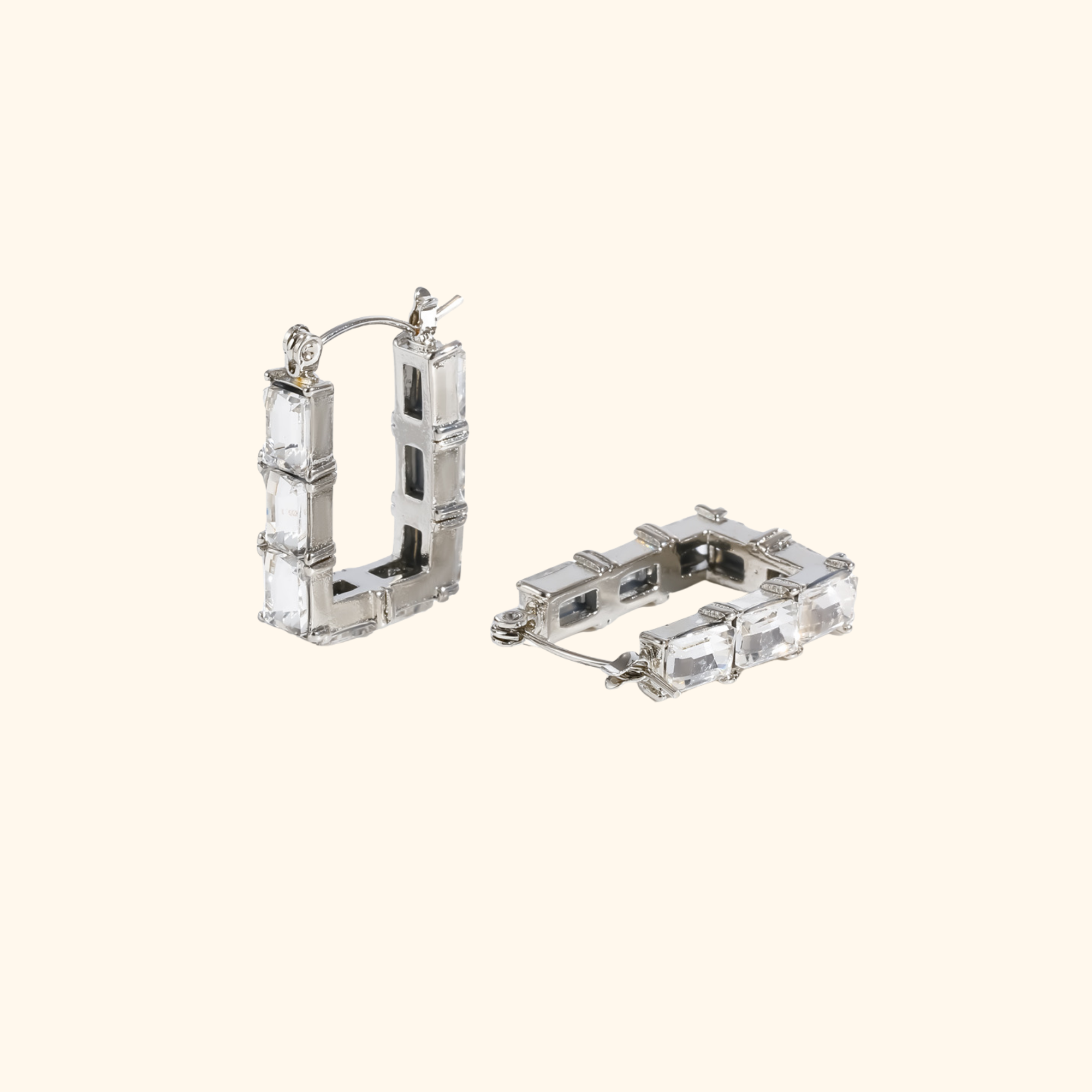 Aretes “cuadra” silver