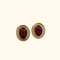 Aretes vintage red