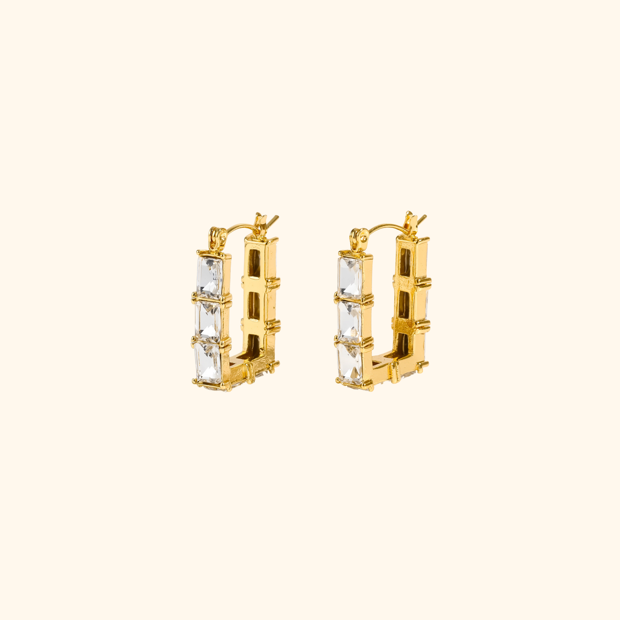 Aretes “cuadra” gold