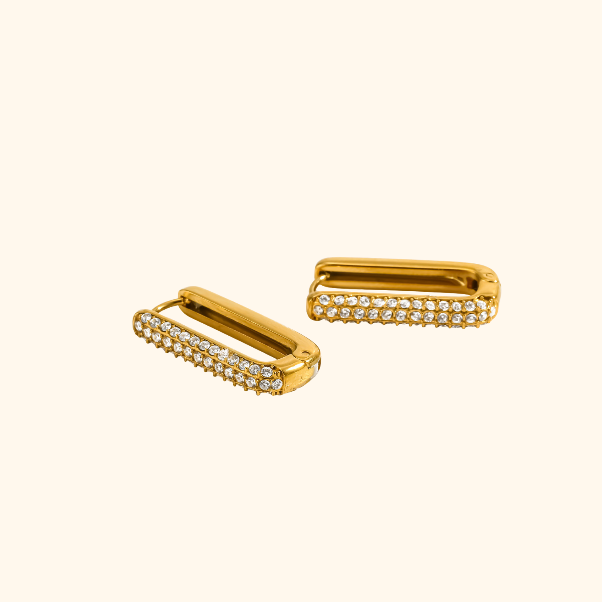 Aretes “hoops square”
