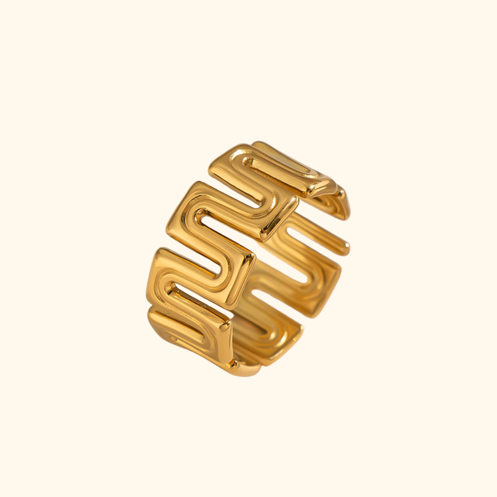 Anillo “square gold”