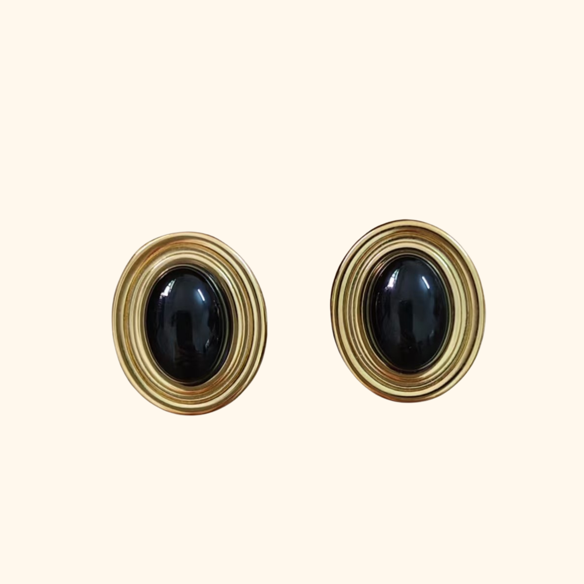 Aretes vintage black