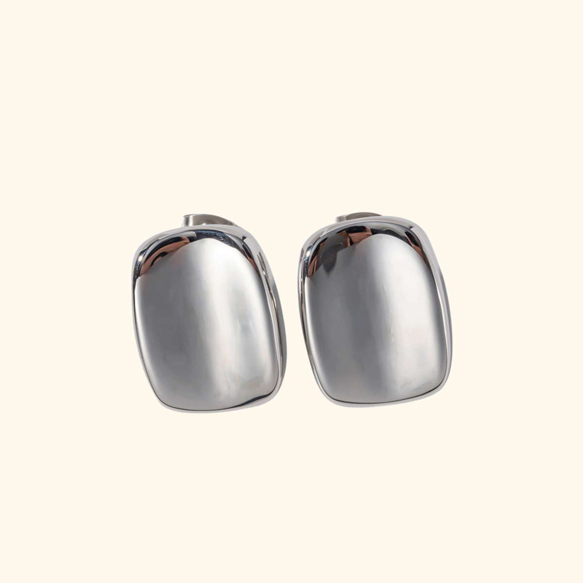 Aretes planos silver