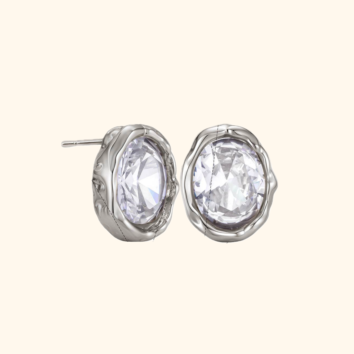 Aretes “Irina” silver