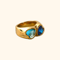 Anillo doble corazón